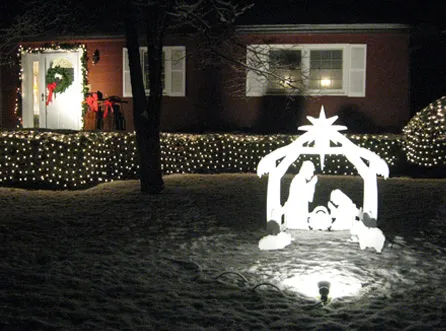 Outdoor Lighted Nativity